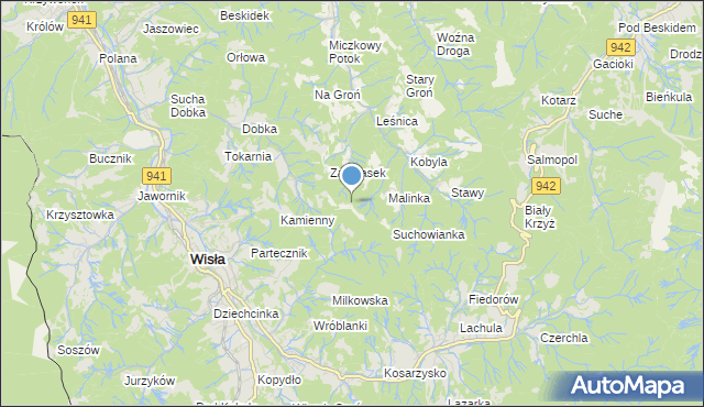 mapa Nowa Łąka, Nowa Łąka na mapie Targeo